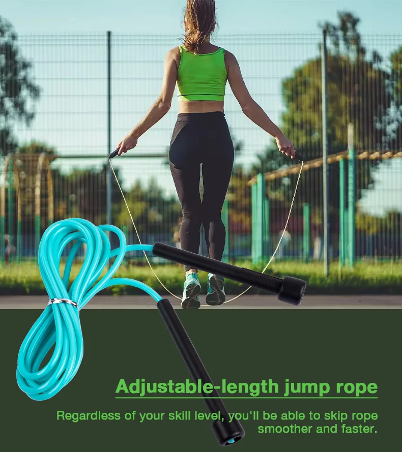 Customized Logo PVC Speed Jump Rope for Children Smart Fitness Training ...