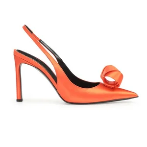 Women Customize Made Luxury Dress Shoe Pointed Toe Sling Back High Heel Women Pumps