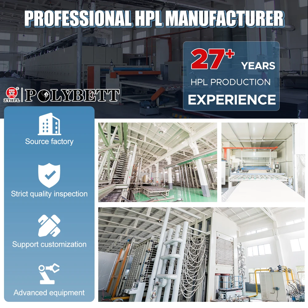 HPL Panel Glossy 3mm Compact Formica Laminate Hpl Sheet