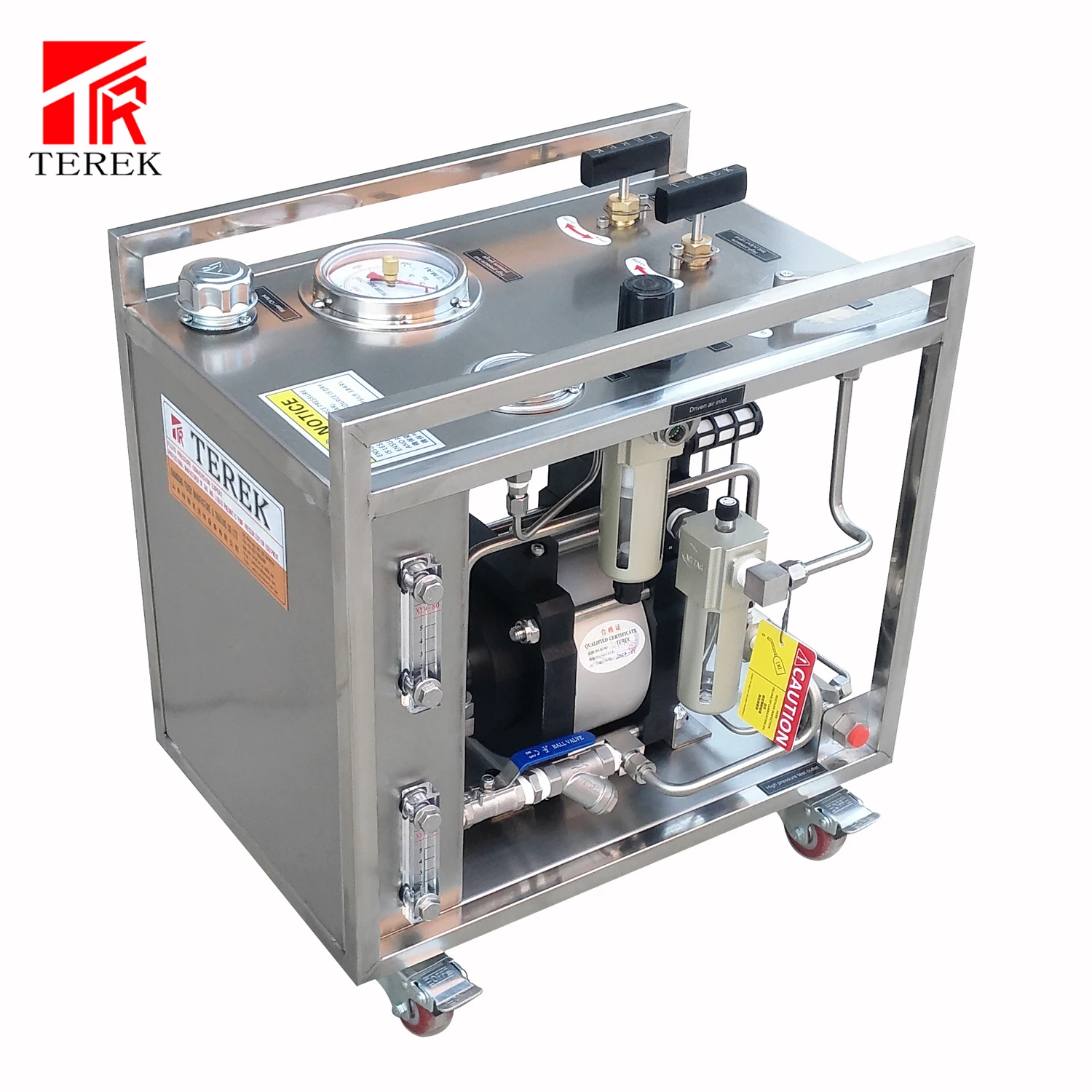 Air Driven Booster System Hydrostatic Test Pump 10,000 Psi Testing ...
