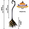 den Witch Hat Tulle Broom (Curved Handle)