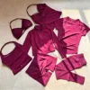 Set da 7 pezzi - Rosso Borgogna