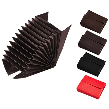 10 Card Slots 9.5*5.5cm Cloth Organ Pattern Polyester Wallet Card Holder with Mix 3 Colors for Credit Cards
