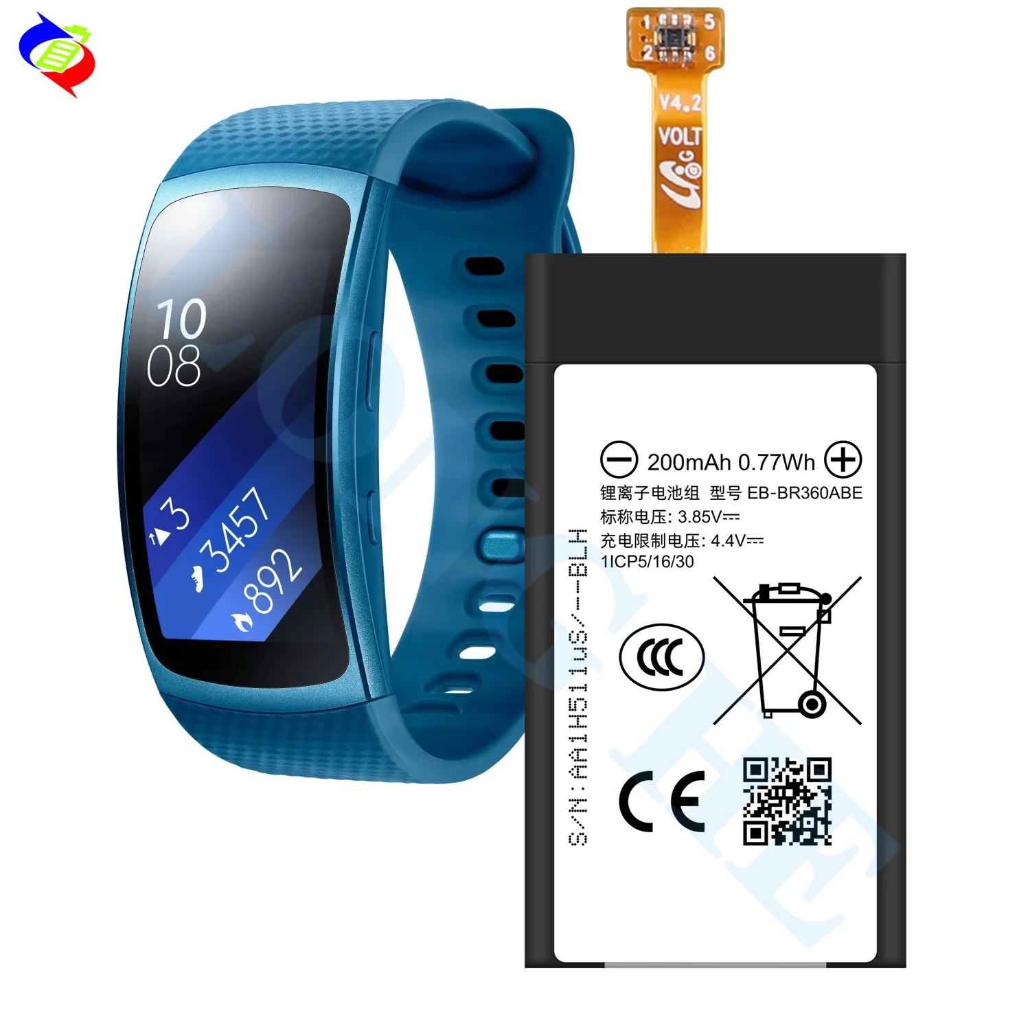 EB BR360ABE Samsung Gear Fit2 SM R360 Bateria Alibaba