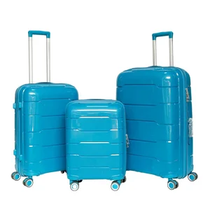 PP Trolley Luggage Travel Bags Suitcase or Luggage for Men and Women's Kids Family Travel Bags Trolley Luggage Set 20/24/28 Inch