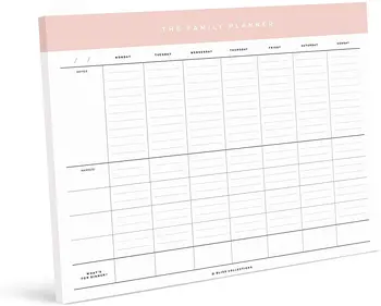 Wholesales Fridge Magnet Custom Design Planner Daily Weekly Large Memo Pads Printing Tear Away Things to Do Notepads