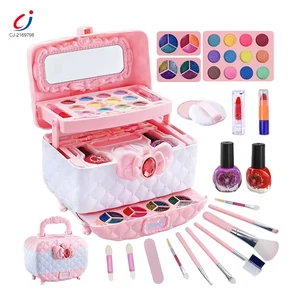 Chengji Girls Make up Diy Educational Toys Multifunctional Beautiful Decoration Interactive Play Handbag Set with Pretend Makeup
