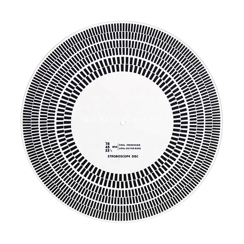 LP Vinyl Record Stroboscope Speed Checker Turntable Tachometer Strobe Speed Test Disc Checker Acrylic Turntable Stroboscope Mat
