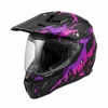 Negro, morado, rosa.
