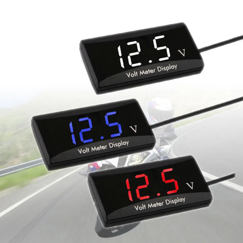 汽车摩托车用防水电压表dc 5v 30v 0 56英寸led显示数字面板伏电压表测试仪12v 24v汽车摩托车 Buy 数字电压表 数字电压表安培计 防水数字电压表的自行车