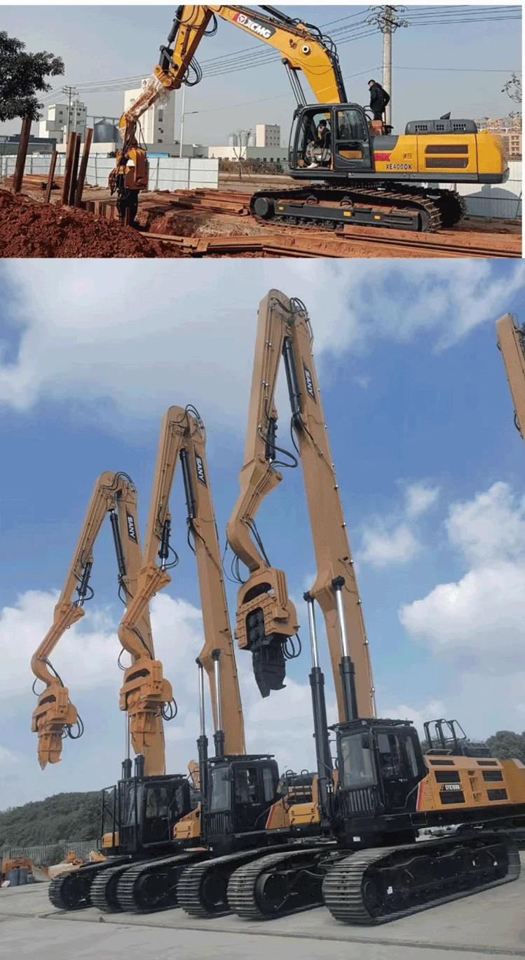 Excavator Sheet Pile Driver Drilling Machine Excavator Hydraulic Pile