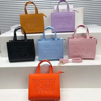 BM9017 Dropshipping Designer Handbags Famous Brands Black People Bag Luxury Leather Diagonal Protect Black Women Bag