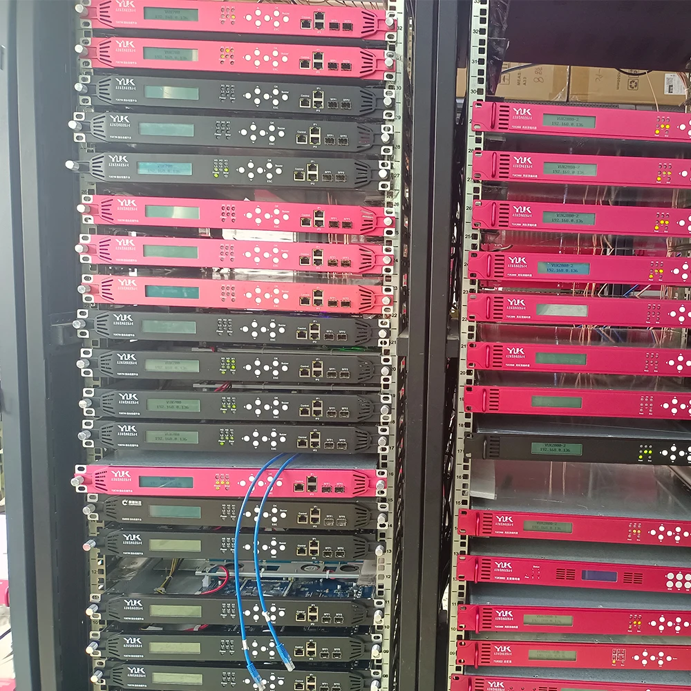 Modular Type Multi Channel 9 ASI Input 6 ASI Output IP Input Output TS Multiplexer for Digital TV Headend