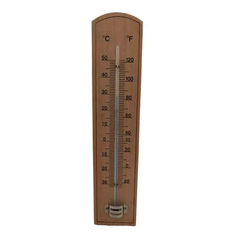 Garden Classic Wooden Outdoor Thermometer Monitor Home Household Wall
