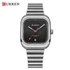 Silver Case Black Dial