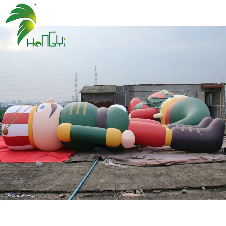 Hongyi Inflatable Nutcracker Doll, the Nutcracker Inflatable Doll, Outdoor Nutcracker Modeling Life Size Nutcracker