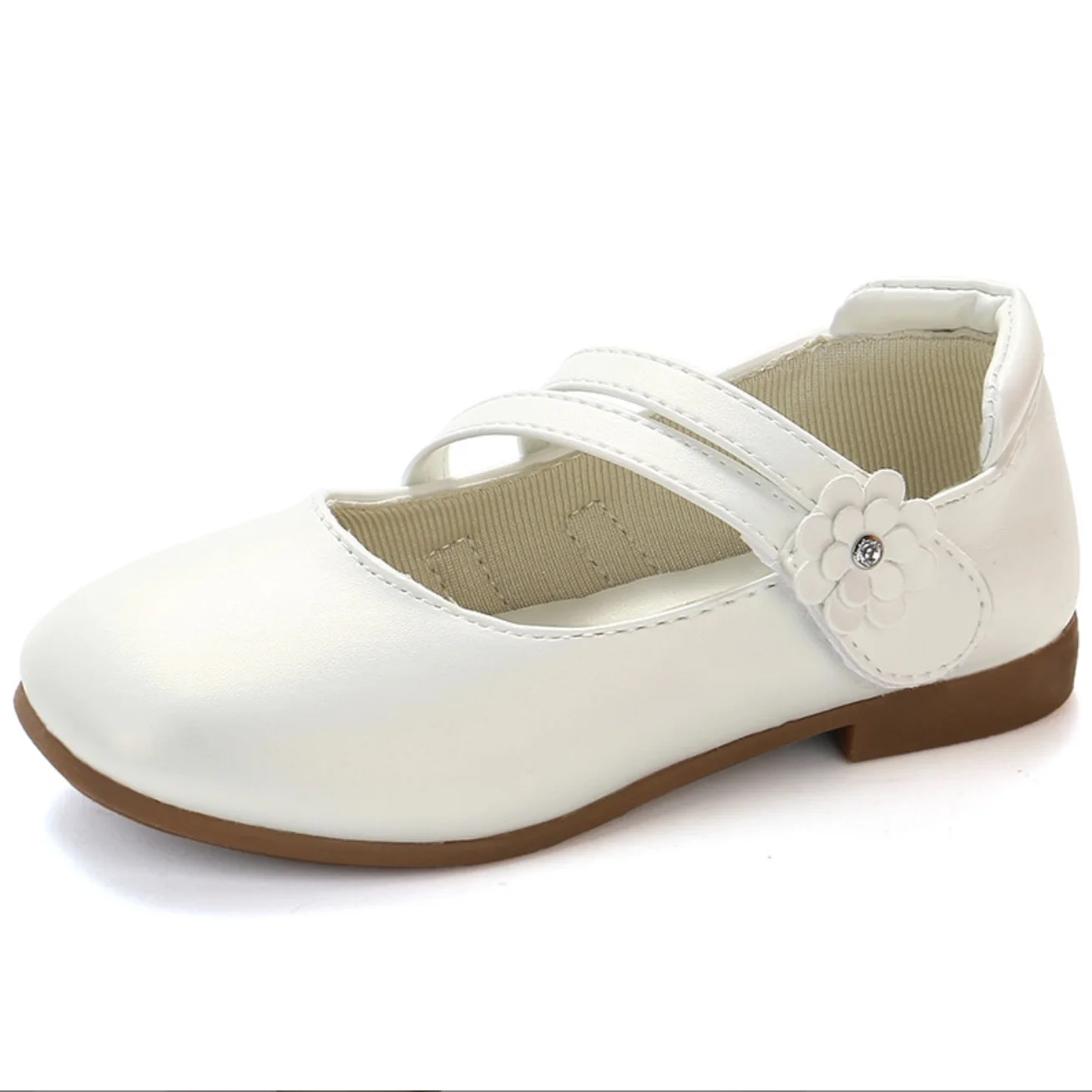 Wholesale White Mary Jane Dancing Dress Shoes Vintage Kids