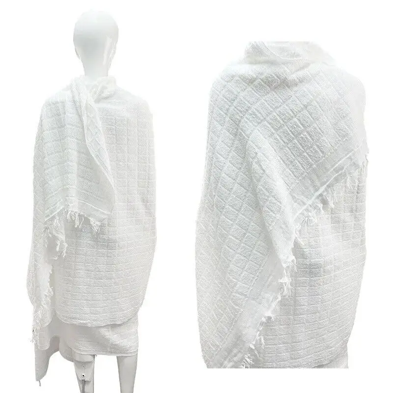 100% Cotton Mesh Pattern Design Muslim Prayer Ihram Hajj Towel