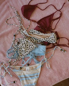 Swimwear Manufacturer Custom Swimsuits  Bikini Sets for Women Shiny String Bikini Swimwear