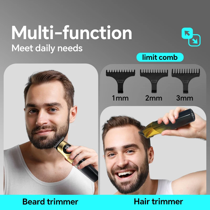 Two-in-One Popular Electric Shaver Clipper Nose Hair Trimmer for Men Reciprocating Set Cross-Border Household Grooming USB Power manufacture
