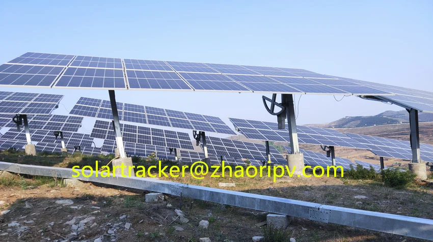 Наклонная одноосная система слежения за солнечной батареей, 10 - 30 градусов
