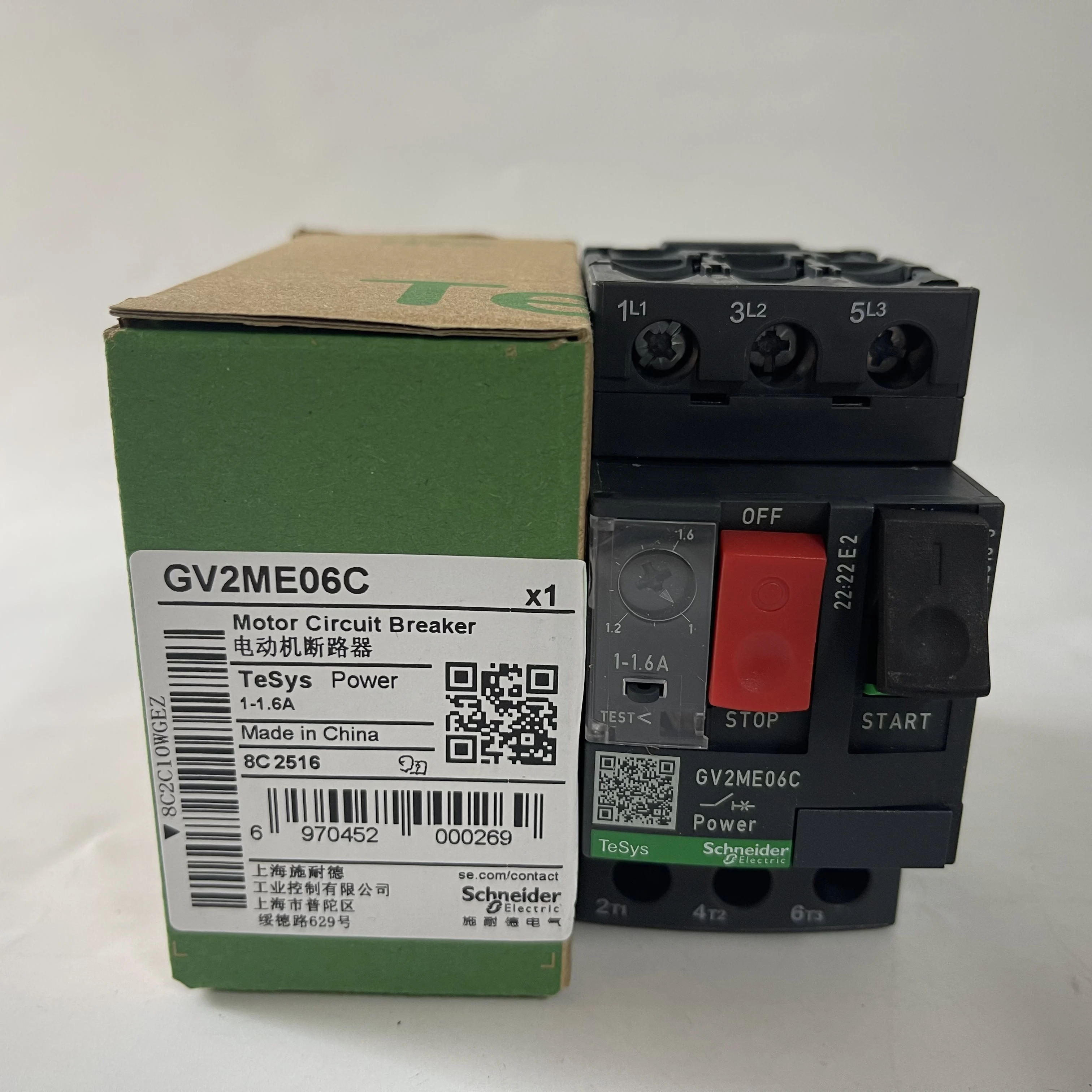 Schneider Motor Circuit Breaker GV2ME06C Schneider Motor Circuit Breaker GV2ME06C