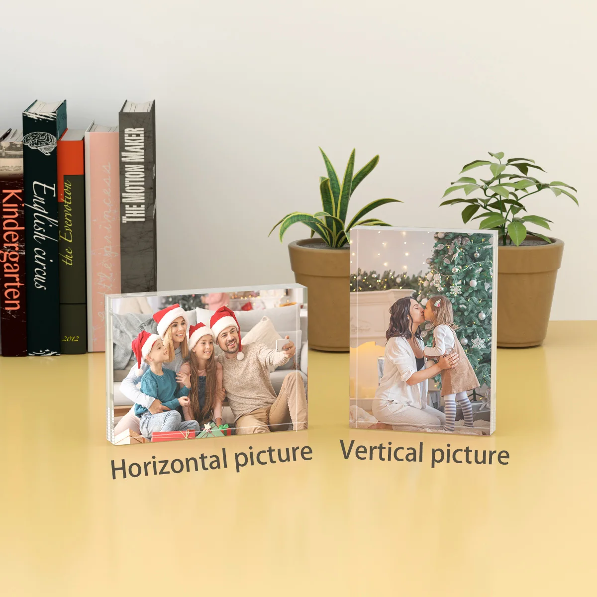 Wholesale Acrylic Block Frame Clear Photo Frames Double Side