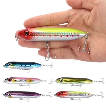 Cheery Cheery 100mm 14g Hard Plastic Swimbait Pike Bass Trout Lures Floating Artificial Bait Fishing Spook Silicone for River – Soft Lure – view 2