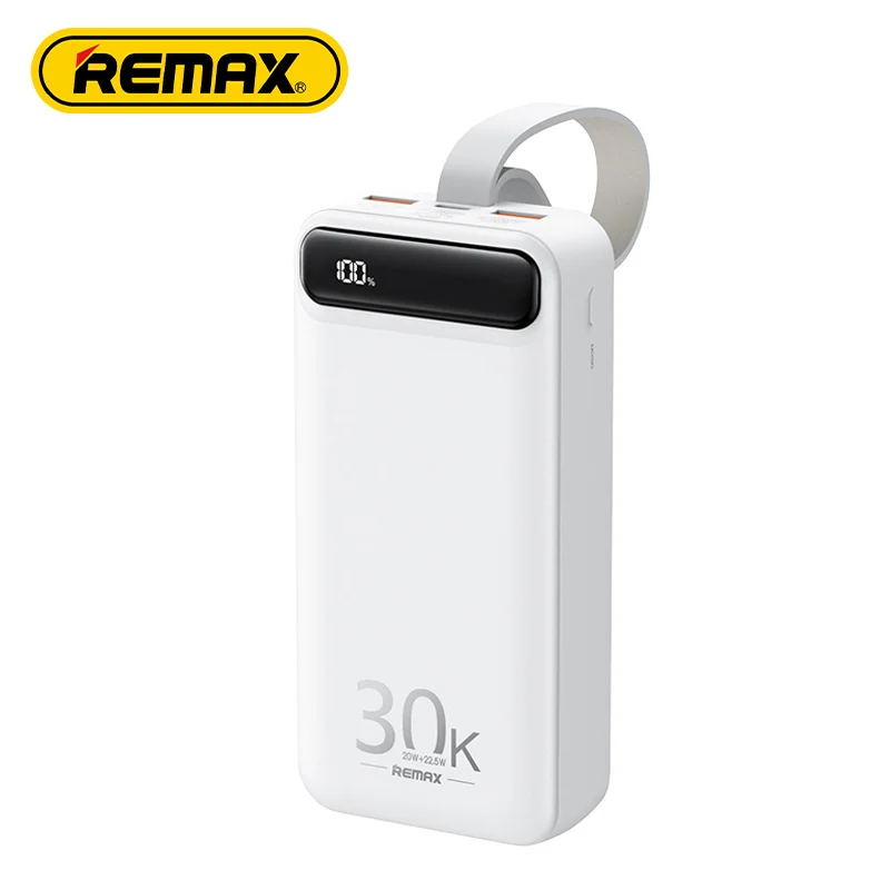 Remax Portable Power Bank 30000mah 20w+22.5w Rpp-522 Pd3.0/qc3.0/fcp ...