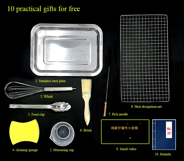 2025 New Multifunctional 220V 110V Egg Puff Waffle Cake Pancake Sandwich Muffin Maker Non-Stick Electric Machine in Dutch