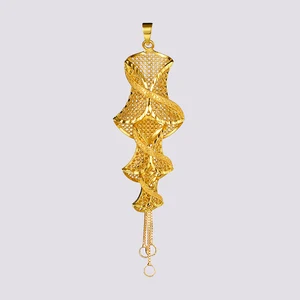 Ms Fashion 24k Gold Plated Copper Charm Pendant for Men Unisex
