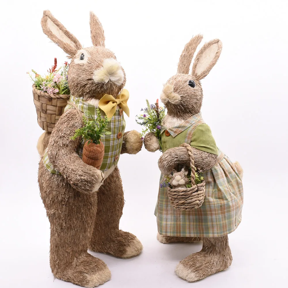 Gy Bsci New Popular Handmade Art Craft Bunny Easter Decoration Easter