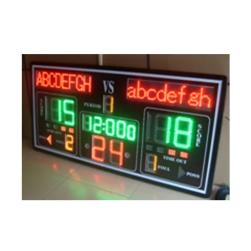 LEDバスケットボールスコアボード屋外多機能大型スポーツスコア