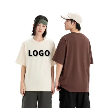 Custom Logo Graphic running t shirt for Men Blank Plain 100% Cotton streetwear oversized Men's t-shirts Camisetas casuais