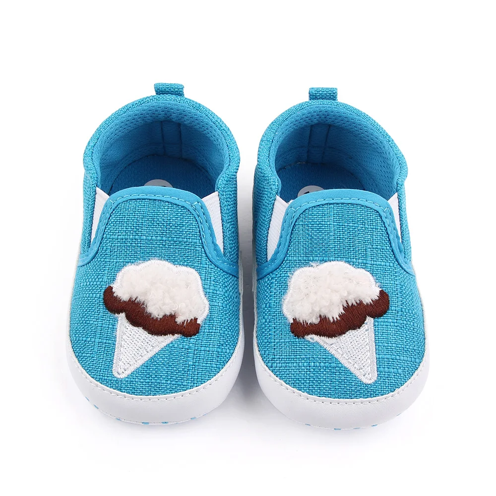 New Baby Shoes Solid Cute Ice Cream Breathable Casual Newborn Baby Toddler Shoes supplier