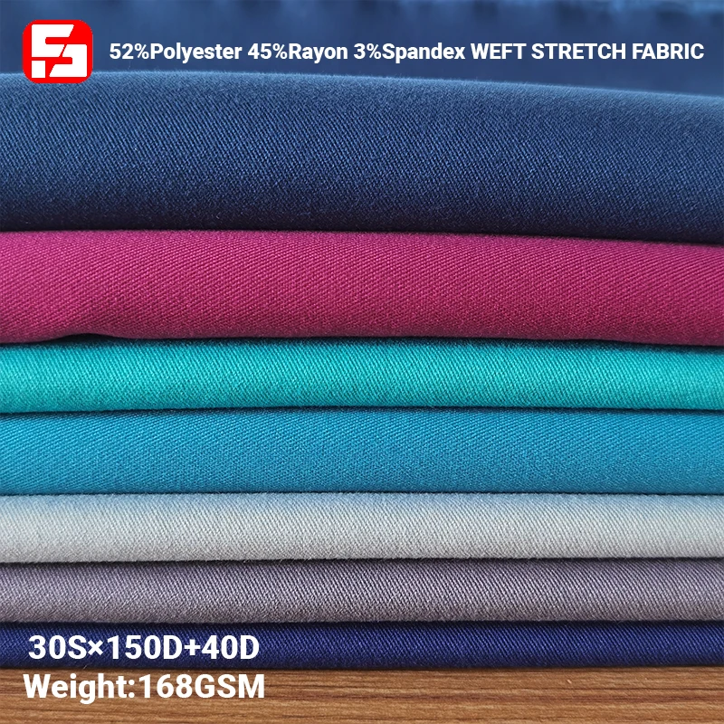 Деловая текстильная ткань, сырье из полиэстера, вискозы, спандекса, тканая ткань, вискоза/полиэфирная ткань для женской одежды