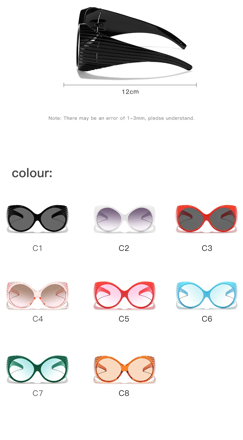 Dare To Show 2024 Sunglasses Characteristic Y2k Sunglasses Chic Punk