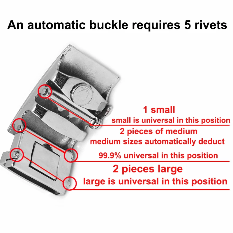 Myya Belt Buckle Pins,Edge Rivet,Screws for Repair Men Sliding Automatic Buckle Accessories Set of 12 Pieces