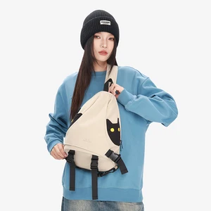 NOXXON Custom Sling Bag Large Waterproof Nylon Adjustable Crossbody Shoulder Bag Fanny Chest Bag for Outdoor Activities