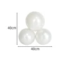 Bianco perlescente 3pz