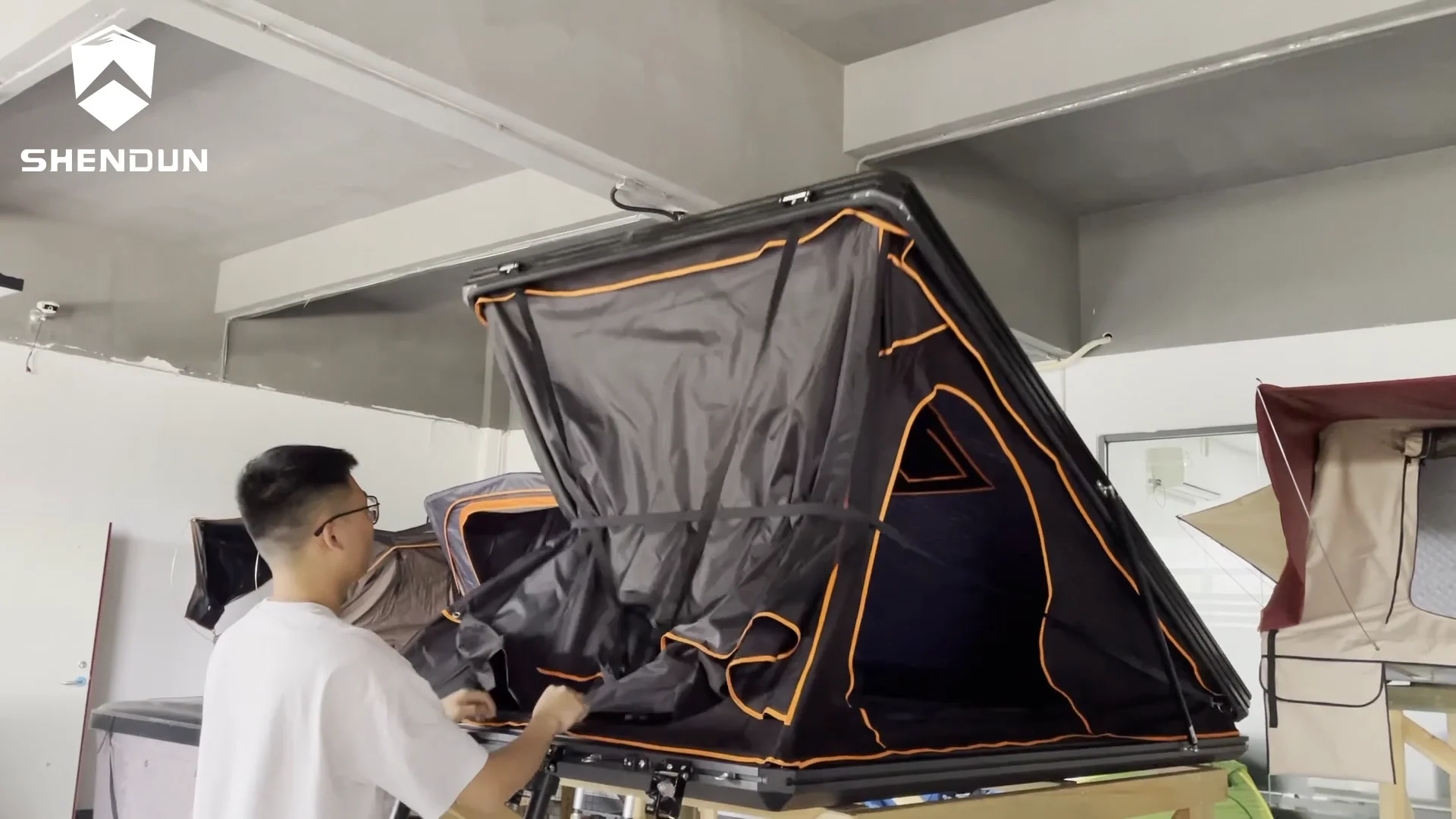 Aluminum Hardshell Rooftop Tent Hard Shell Tents Camping Outdoor