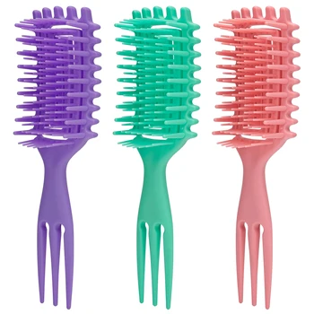 Multi-color Anti Static Self Cleaning Hair Parting Comb Barber Comb Wholesale