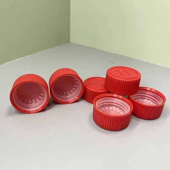 28mm Double Layer CRC Plastic Screw Cap Pill Bottles Ribbed Surface with Child Safety Feature Waterproof Lids Bottle Closures