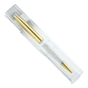 Wholesale Fully Transparent Small Square Plastic Pen Box Crystal Quadrilateral Design for Custom Printing