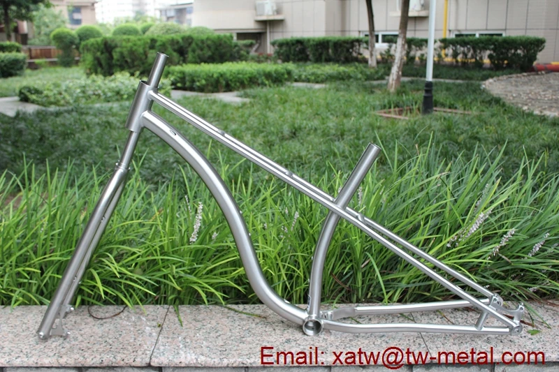 Titanium Mountain Bike Frames M47X1 Titanium Mountain Bike Frame Double Top Tube