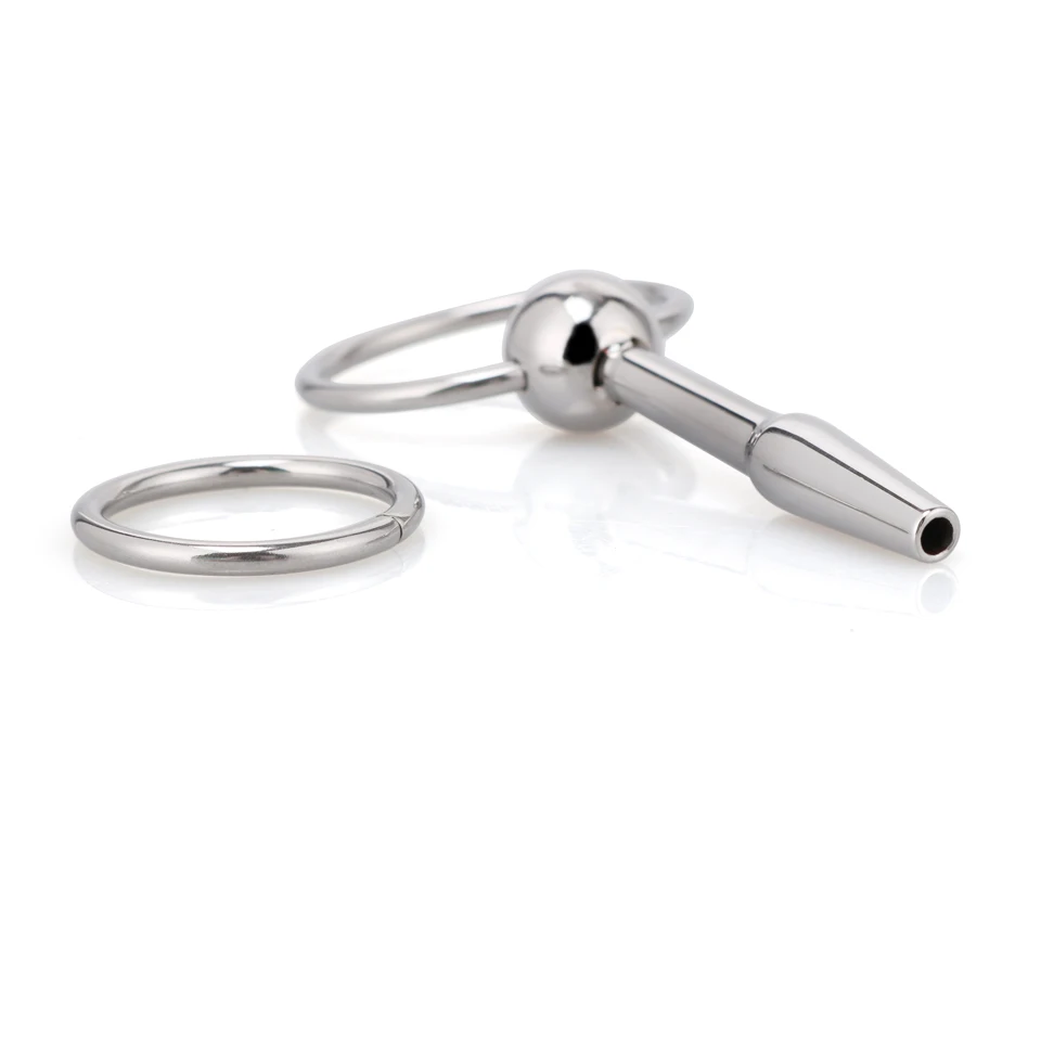 Stainless Steel Urethral Sound with Round Ring BDSM Penis Plug Sex Toys for Men Pain Pen Toys Bondage Gear Juguetes Sexuales