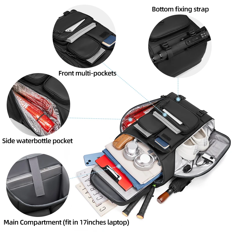 Wholesale 2 Rackets Tennis Bag - Ventilated & Insulated display picture 1