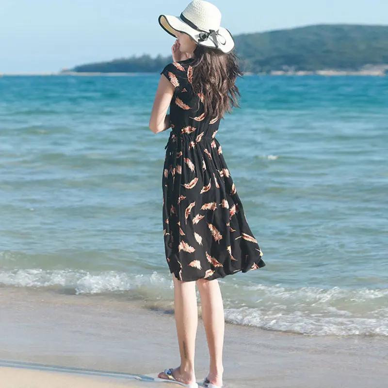 Pure Cotton Silk Bohemian Dress Women 