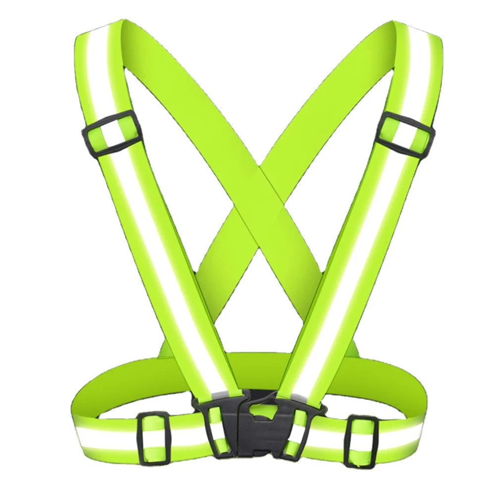 Superbsail Reflective Straps Night Work Security Running Cycling Safety Reflective Vest Visibility Reflective for Scooter & Bike
