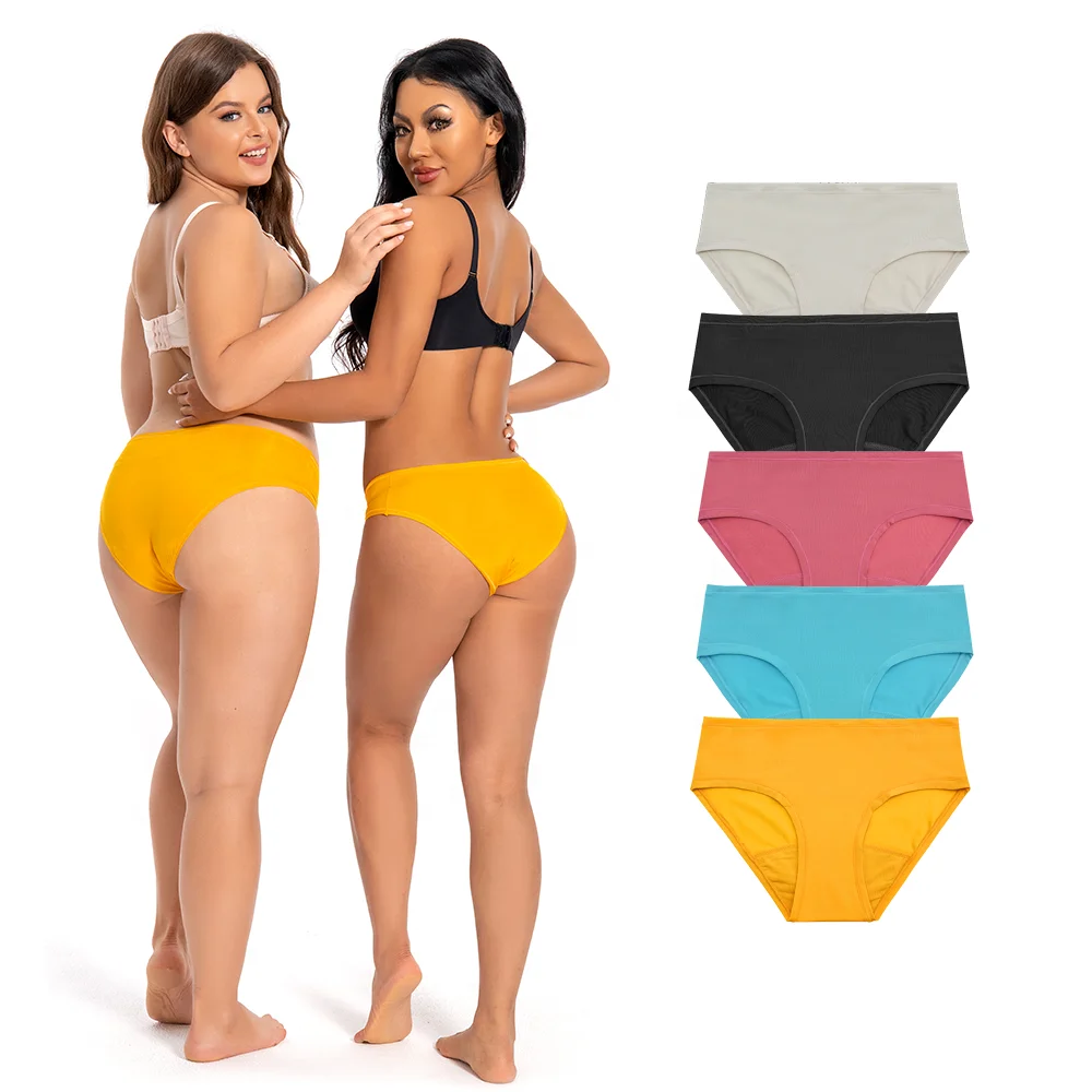 Shanhao RTS Plus Size High Stretch Cooling Ice Silk Panties Upgraded Daily Panties With protection Gusset for Women